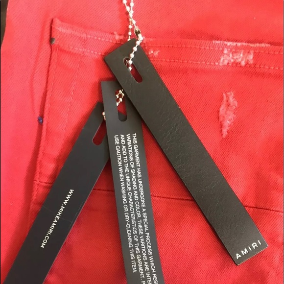 Amiri Jeans (Red) - Picture 5 of 7